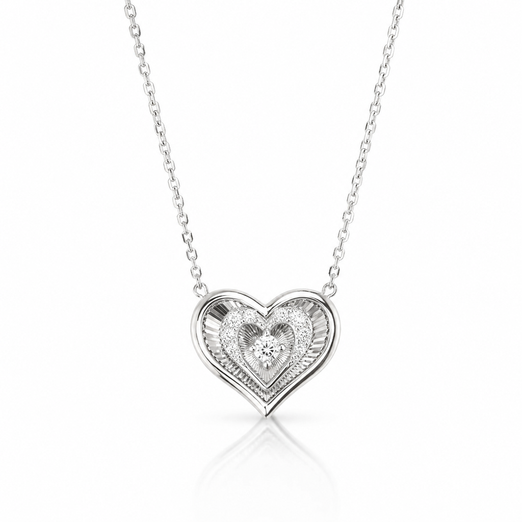 Starlit Double Heart Necklace