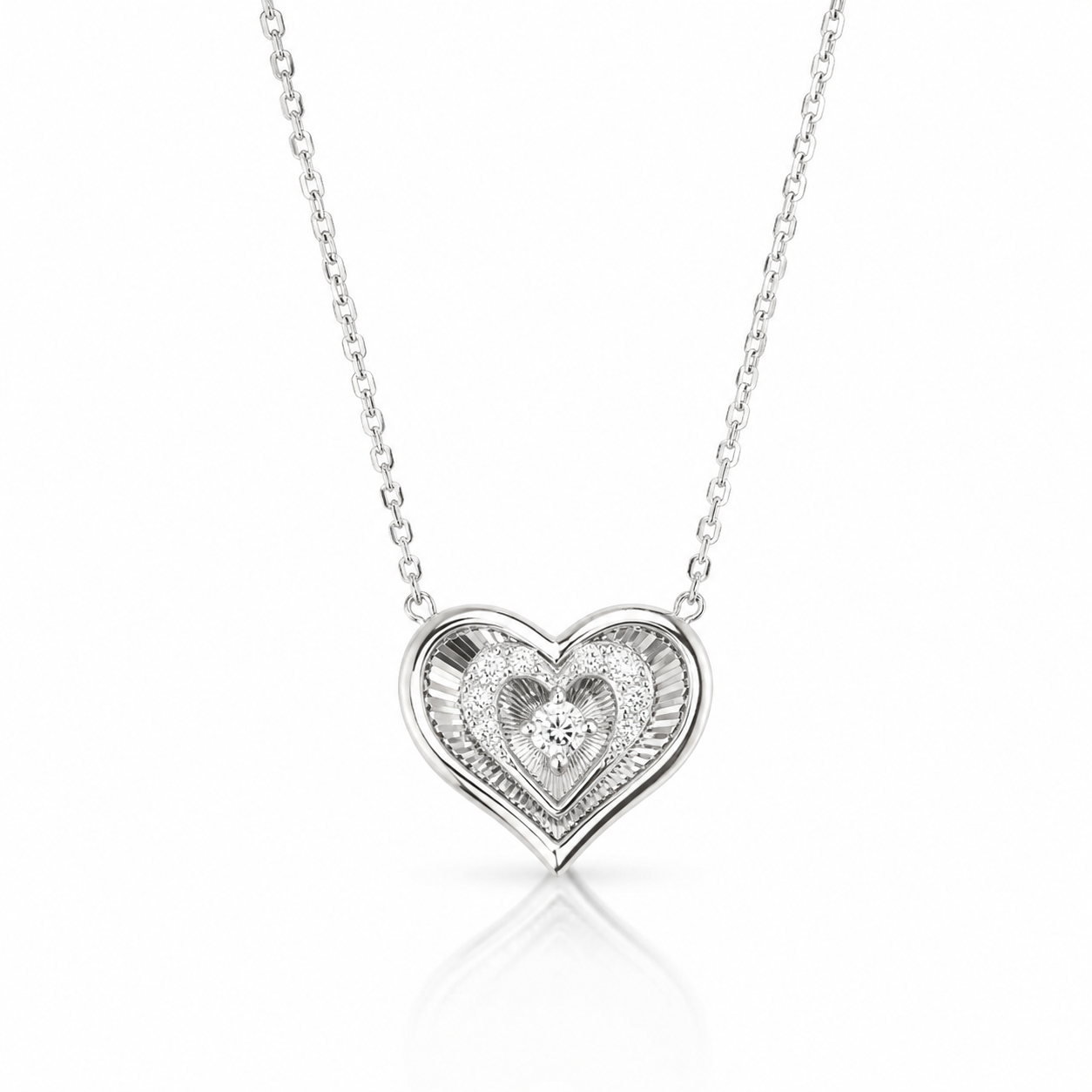 Starlit Double Heart Necklace