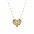 Starlit Double Heart Necklace