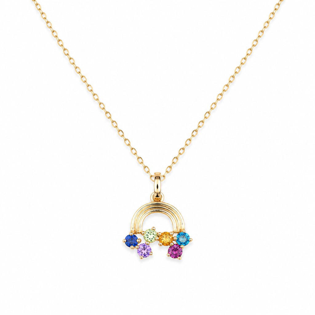 Aurora Rainbow Arc Necklace