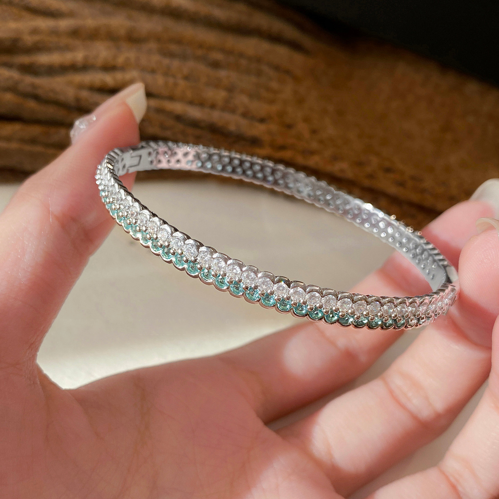 Paraíba Blue Double-Row Bangle