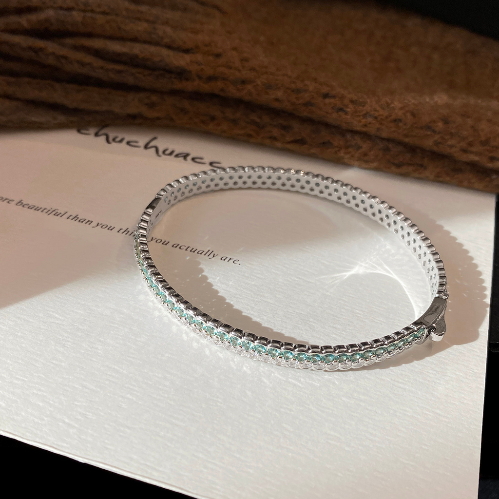 Paraíba Blue Double-Row Bangle