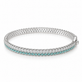 Paraíba Blue Double-Row Bangle