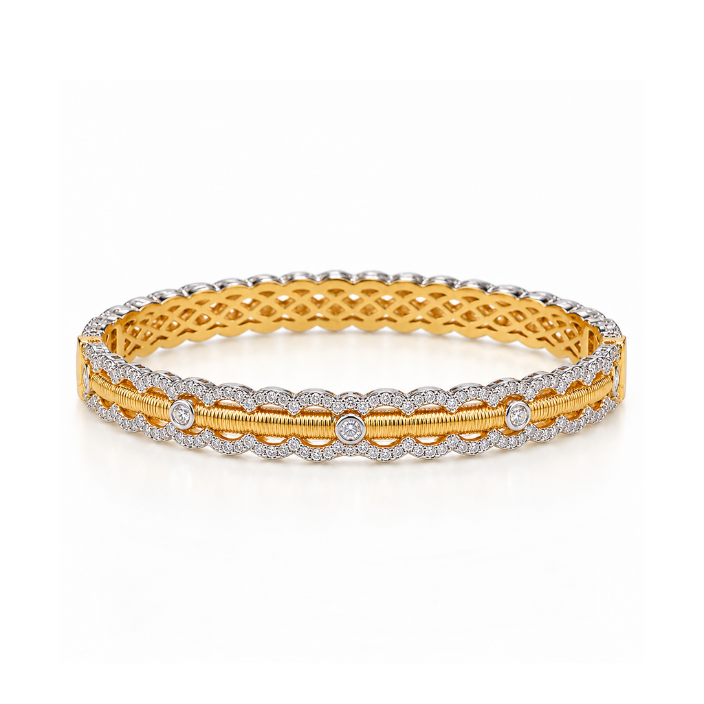 Vintage Lace Brushed Bangle