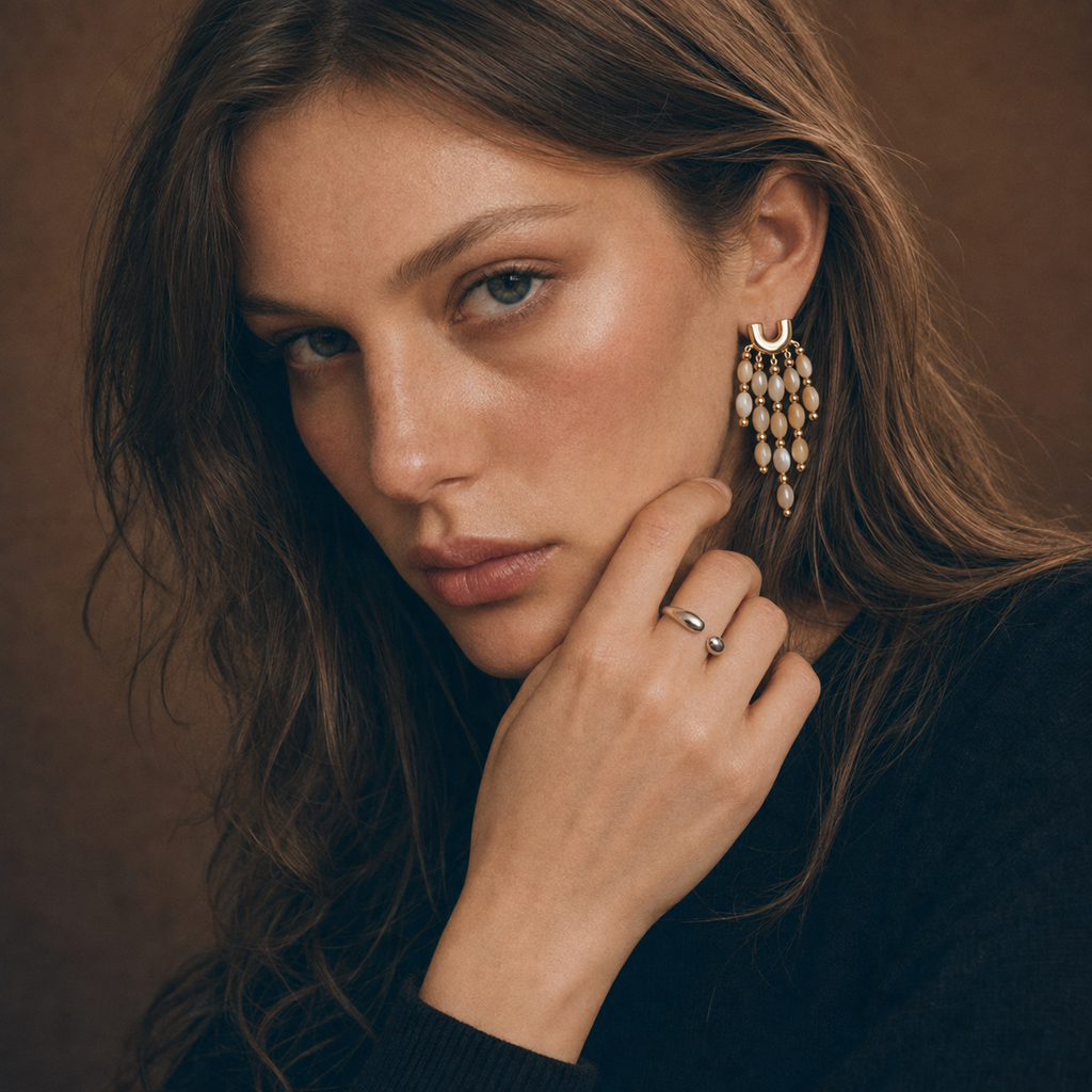 Nacre Fringe Earrings