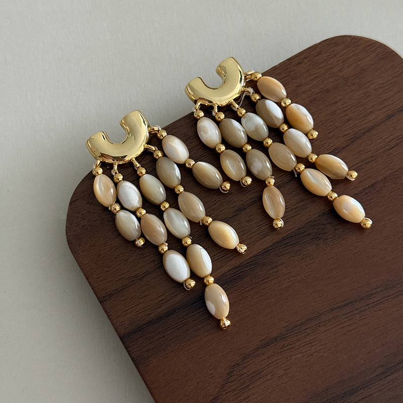 Nacre Fringe Earrings