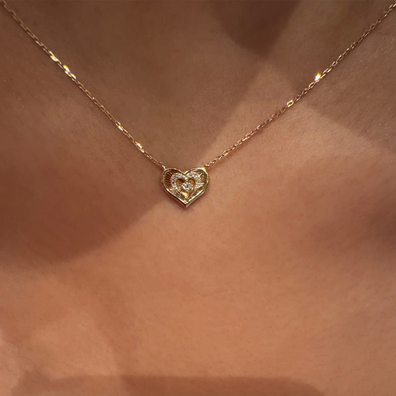 Starlit Double Heart Necklace