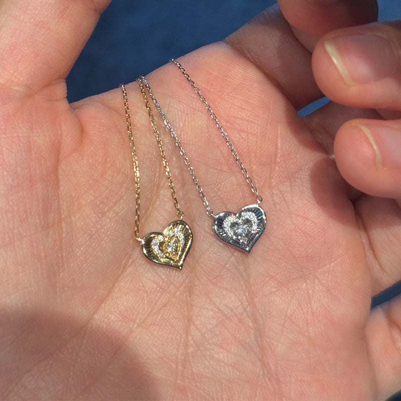 Starlit Double Heart Necklace