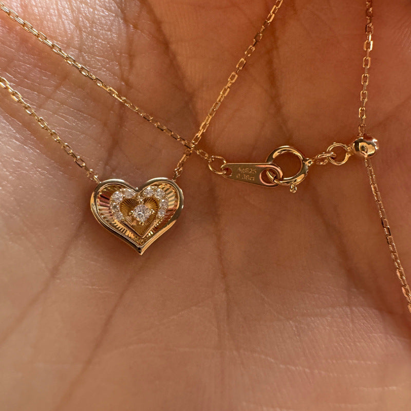 Starlit Double Heart Necklace